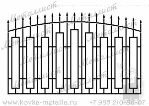 Сварные заборы - эскиз № 37