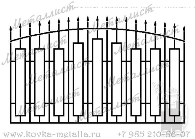 Сварные заборы - эскиз № 37