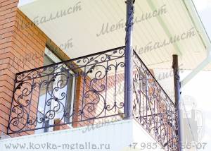 Кованые балконы - эскиз перил № 178