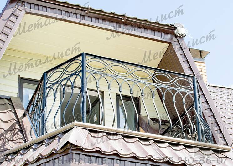 Кованые балконы - эскиз перил № 62