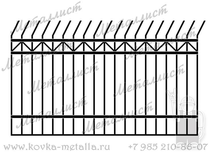 Сварные заборы - эскиз № 40