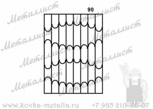 Сварные решетки - эскиз № 090