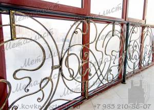 Кованые балконы - эскиз перил № 184