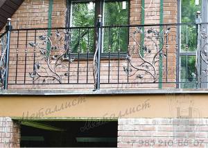 Кованые балконы по эскизу перил № 165