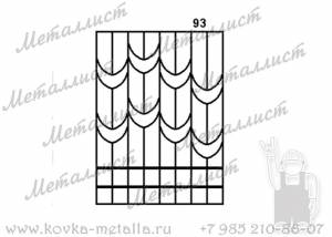 Сварные решетки - эскиз № 093